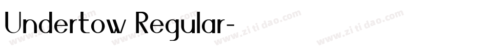 Undertow Regular字体转换